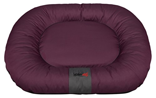 Hobbydog XLPOCBOR1 Hundebett Hundesofa Hundekorb Tierbett Comfort, XL, 78 x 100 cm, weinrot von Hobbydog