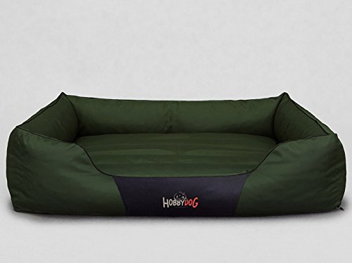 DOGGY Hundebett Hundesofa Hundekorb Tierbett Verschiedene Größen und Farben Cordura Comfort (L - 65x50x20, 10 - grün) von DOGGY