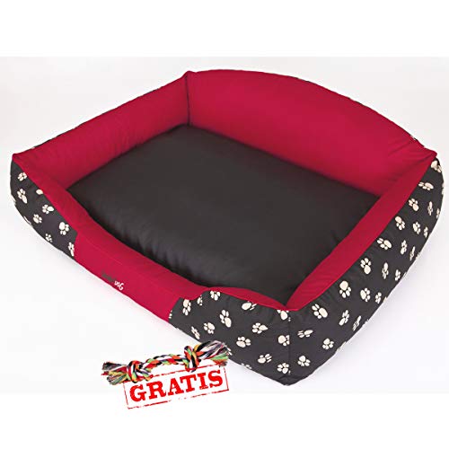 Hobbydog KRLCZK2 + Spieltau gratis königliches Hundebett Ruheplatz Hundematratze Hundekissen Hundematte Schlafplatz (3 Verschiedene Größen) (L (65 x 50 cm)) von Hobbydog