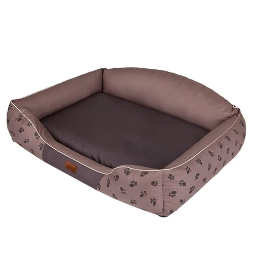 DOGGY Hobbydog KRLJBK4 Hundebett Hundesofa Hundekorb, Größe L, 65 x 50 cm, Krone hell braun von Hobbydog