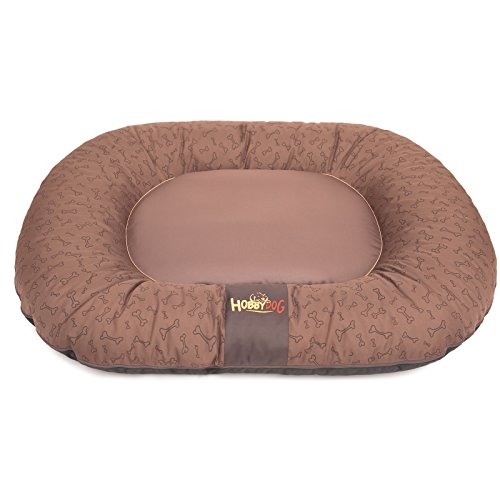 Hobbydog L PPRJBK4 Dog Bed Pontoon L 65X90 cm Light BRWN, L, Brown, 2.4 kg von DOGGY