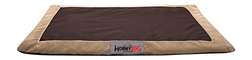 Hobbydog LATAFCB8 Hundematte Hundebett Hundesofa Hundekorb Tierbett flok, L, 90 cm x 70 cm x 3 cm, Dunkelbraun von Hobbydog