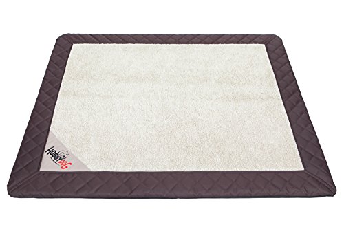 DOGGY Hobbydog LMEXBEZ5 Hundematte Hundebett Hundesofa Hundekorb Exclusive, L, 90 x 70 x 3 cm, beige von Hobbydog