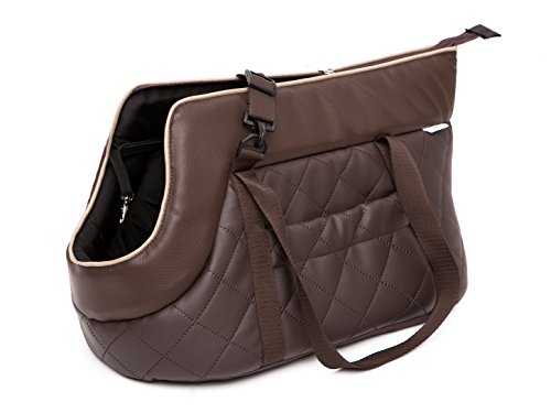 DOGGY Hobbydog R2 TOSBRA3 Letheratte Transport Bag R2 25X50 cm Brown, M, Brown, 350 g von Hobbydog