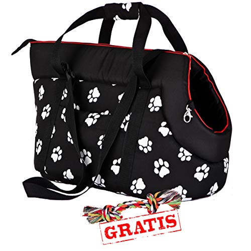 Hobbydog TORCWL3 + Spieltau gratis Transport Bag Transporttasche für Hunde und Katzen Hundetasche Katzentasche Transporttasche Tragetasche Transportbox (3 Verschiedene Größen) (R2 (25 x 43 cm)) von Hobbydog