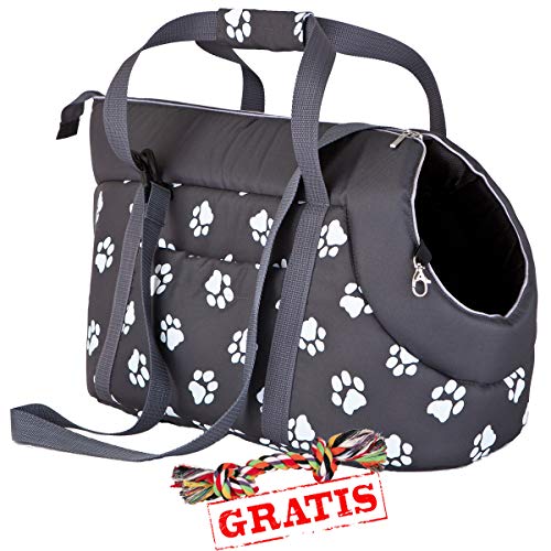 Hobbydog TORGWL2 + Spieltau gratis Transport Bag Transporttasche für Hunde und Katzen Hundetasche Katzentasche Transporttasche Tragetasche Transportbox (3 Verschiedene Größen) (R2 (25 x 43 cm)) von Hobbydog