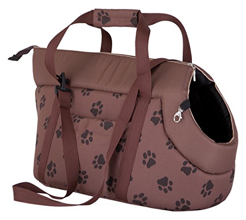 Hobbydog TORJBL5 Hundetasche Tragetasche Katzentasche mit Pfoten, Größe 32 x 30 x 50 cm, Hellbraun von Hobbydog