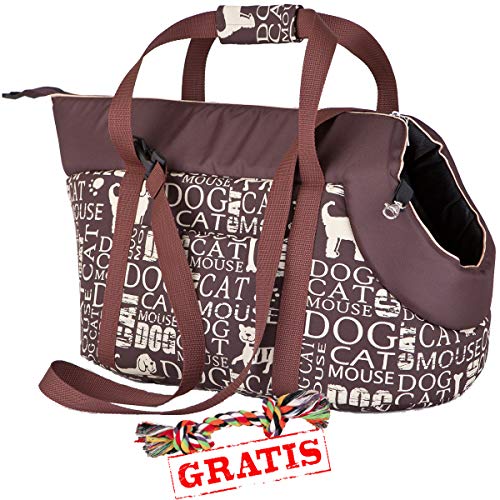 Hobbydog TORNAP7 + Spieltau gratis Transport Bag Transporttasche für Hunde und Katzen Hundetasche Katzentasche Transporttasche Tragetasche Transportbox (3 Verschiedene Größen) (R3 (30 x 50 cm)) von Hobbydog