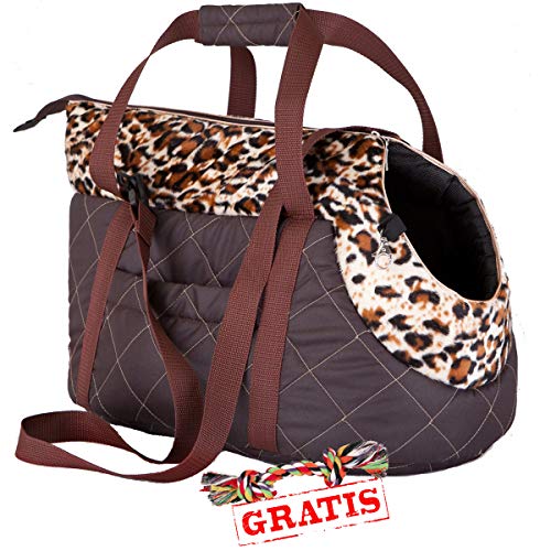 Hobbydog TORPAN11 + Spieltau gratis Transport Bag Transporttasche für Hunde und Katzen Hundetasche Katzentasche Transporttasche Tragetasche Transportbox (3 Verschiedene Größen) (R1 (20 x 36 cm)) von Hobbydog