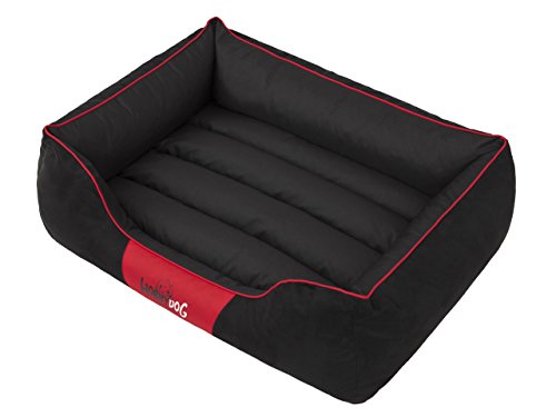 Hobbydog XL NICCZA4 Dog Bed Nice XL 110X90 cm Black Nubuck, XL, Black, 3.2 kg von Hobbydog