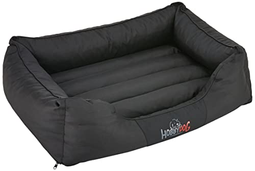 Hundebett Hundesofa Hundekorb Tierbett Verschiedene Größen und Farben Cordura Comfort (XL - 82x62x24, 2 - schwarz) von Hobbydog