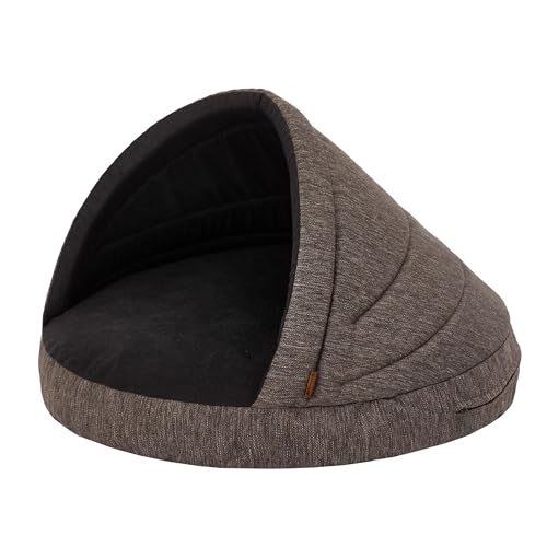 Hundematratze Haustierbett Hundehütte Kissen Liegen Hundehöhle Bett Sofa Hundekorb Tierbett Hunderuheplatz Hundesofa Matratze, 65 x 65 cm, Braun von HOBBYGARDEN