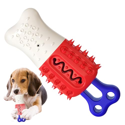 Hobngmuc Aggressives Kauspielzeug für Hunde, kühlendes Spielzeug für Hunde, bissfest, Knochenform, beruhigender Beißring, langlebig, sicher für kleine und große Rassen im Innenbereich Hobngmuc Aggressives Kauspielzeug für Hunde, kühlendes Spielzeug für Hunde, bissfest, Knochenform, beruhigender Beißring, langlebig, sicher für kleine und große Rassen im Innenbereich von Hobngmuc
