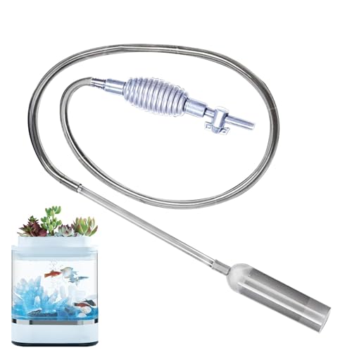 Hobngmuc Aquarium-Wasserreiniger-Siphon | 1,7 m Aquarium-Reiniger, Siphon Wasserwechsler | Kiesreiniger, Staubsaugerschlauch, Aquarium-Reiniger, Siphon, Wasserwechsler von Hobngmuc