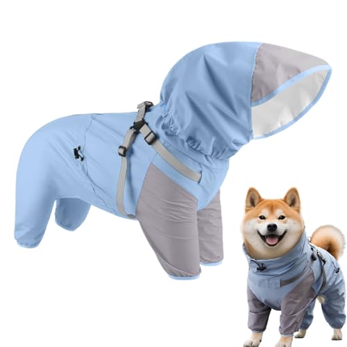 Hobngmuc Hunde-Regenjacken, Poncho mit Kapuze, wasserdicht, verstellbar, für M bis XL Hunde und Welpen bei regnerischem Wetter, Outdoor-Abenteuer verbessern die Sichtbarkeit bei Nacht Hobngmuc Hunde-Regenjacken, Poncho mit Kapuze, wasserdicht, verstellbar, für M bis XL Hunde und Welpen bei regnerischem Wetter, Outdoor-Abenteuer verbessern die Sichtbarkeit bei Nacht von Hobngmuc