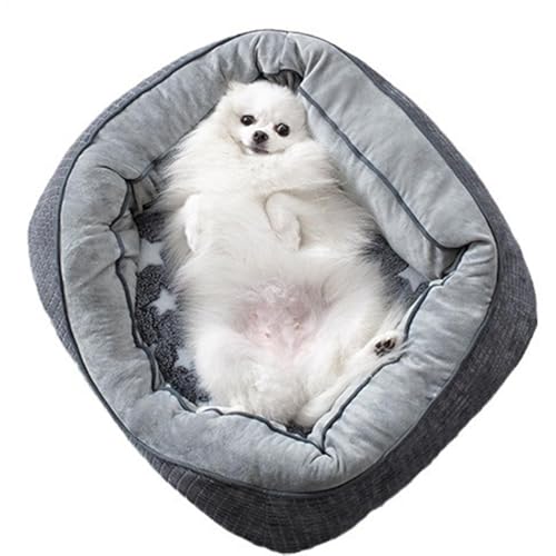 Hobngmuc Kleines Hunde Katzenbett, fluffys Cosy Pet Bedding, Kuschelige Ultra Soft Haustier-Schlafmatte, Verdickte Hundematte, Waschbares Anti-Rutsch-Katzenbett Für Hauskatzen, Hunde von Hobngmuc