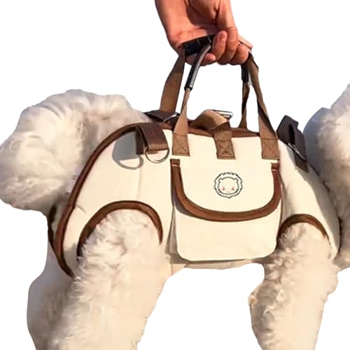 Hobngmuc Rucksack für Hunde,Kleine Hundetasche Mit Snacktasche - Tragbare Haustier Tragehilfe Verstellbare Ausflugstasche Für Spaziergang Fahrrad Camping Wandern Reise Training Indoor Outdoor Hobngmuc Rucksack für Hunde,Kleine Hundetasche Mit Snacktasche - Tragbare Haustier Tragehilfe Verstellbare Ausflugstasche Für Spaziergang Fahrrad Camping Wandern Reise Training Indoor Outdoor von Hobngmuc
