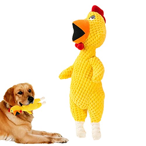 Hods Pet Quietschende Plüschtiere | Soft Dog Interactive Plüsch quietschendes Hundespielzeug - Self Play Dog Squeeze Toy für zahnärztliches Beißen, um langweilige Zeit zu reduzieren von Hods