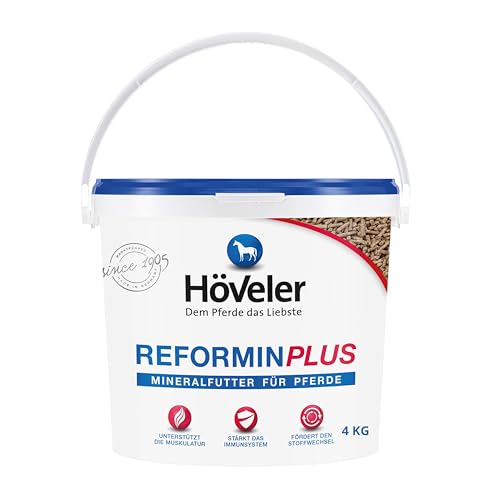 Höveler Reformin plus 4 kg – Mineralfutter für alle Pferde – Mineralstoffe, Spurenelemente und Vitamine – optimale & bedarfsgerechte Versorgung - Mineralfuttermittel von Höveler