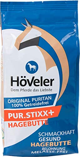 Höveler Pur Stixx + Hagebutte 1 kg für Pferde - Belohnungssnack mit Hagebutte von Höveler