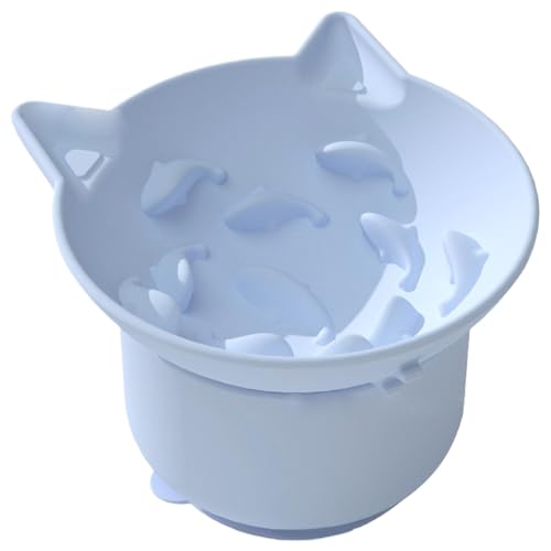 Futternapf Katze 13,8 X 13 X 9 cm Katzennapf Erhöht Fressnapf Katze Silikon Katze Wasser Fütterung Schüssel Katzenfutternapf Für Futter Und Wasser Für Katzen Welpen Und Kleine Hunde von Hogvinnatil