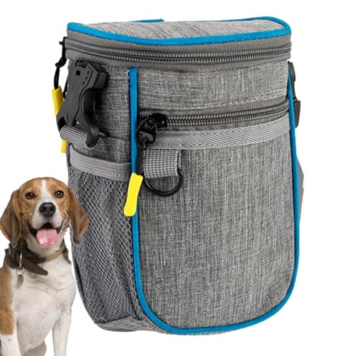 Hogvinnatil Hundebehörde Beutel, Welpe -Behandlungshalter für das Training | wasserdichte Hunde -Snack -Bag -Behälter zum Gehen | Beutel Taillengürtel -Clip, tragbar für Welpenreisen oder Gebrauch im von Hogvinnatil