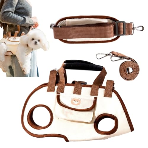 Hogvinnatil Hundereisetasche, EIN-Schultergurt Für Kleine Hunde Bis 8 Kg, Tragbare Atmungsaktive Hundetasche Für Reisen Unterwegs Welpen Kleintiere Hogvinnatil Hundereisetasche, EIN-Schultergurt Für Kleine Hunde Bis 8 Kg, Tragbare Atmungsaktive Hundetasche Für Reisen Unterwegs Welpen Kleintiere von Hogvinnatil