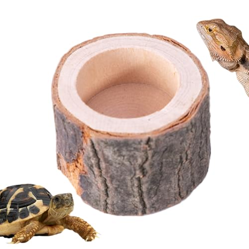 Hogvinnatil Schildkröten Futternapf - Reptilien Futterstelle - Natürliche Holzschale Für Amphibien, Schildkröten & Reptilien Futterbehälter Terrarium Zubehör Hogvinnatil Schildkröten Futternapf - Reptilien Futterstelle - Natürliche Holzschale Für Amphibien, Schildkröten & Reptilien Futterbehälter Terrarium Zubehör von Hogvinnatil
