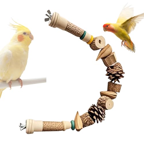 Hogvinnatil Sittichspielzeug, Ananas-Nuss Nagetoy für Vögel, Natürliche Kiefernzapfen-Spielzeuge Mit Kletterseil, Knabberaccessoires Für Nymphensittiche, Unzertrennliche & Aras Hogvinnatil Sittichspielzeug, Ananas-Nuss Nagetoy für Vögel, Natürliche Kiefernzapfen-Spielzeuge Mit Kletterseil, Knabberaccessoires Für Nymphensittiche, Unzertrennliche & Aras von Hogvinnatil