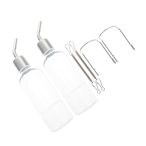 Hohopeti Meerschweinchen-wasserhalter Haustier-trinkflasche Zum Aufhängen Spender Zu Entfernen Wasserflaschen-Set von Hohopeti