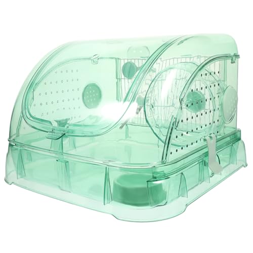 Hohopeti 1 Satz Hamsterkäfig Hamsterfall Hasenkäfige Terrarium Für Reptilien Transparenter Hamsterkoffer Tierkäfig Meerschweinchen Versorgung Rennmaus Hütte Tragbarer Hamsterkoffer Acryl von Hohopeti