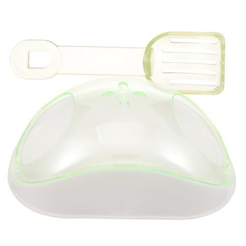 Hohopeti 1 Set Transparentes Hamster Badezimmer Hamster Zubehör Badewanne Kleines Aquarium Ratten Sauna Toilette Hamster Badewanne Meerschweinchen Kunststoff Toilette Hamster von Hohopeti