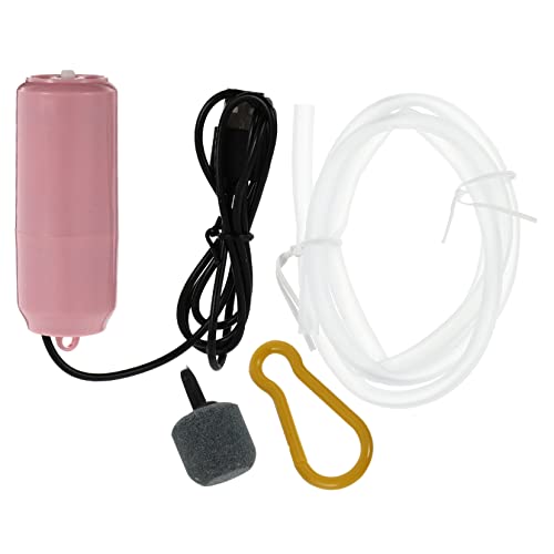 Hohopeti -Luftpumpe für Aquarien Mini-Sauerstoffpumpe für den Schreibtisch für Aquarien USB-Kompaktbelüfterpumpe zufällige Farbe von Hohopeti