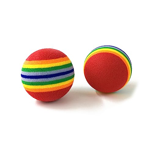 Hohopeti 12 Stück Teiliges Eva Rainbow Ball Hundespielzeug Leichte Langlebige Welpen Kauspielbälle Interaktives Trainings und Apportierspielzeug Bunte Sichtbare Farbgestaltung für Draußen Hohopeti 12 Stück Teiliges Eva Rainbow Ball Hundespielzeug Leichte Langlebige Welpen Kauspielbälle Interaktives Trainings und Apportierspielzeug Bunte Sichtbare Farbgestaltung für Draußen von Hohopeti