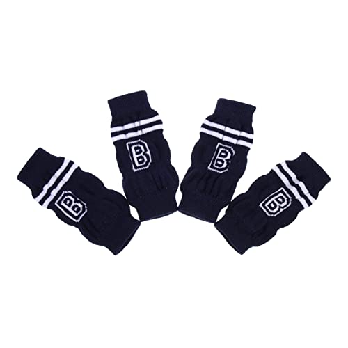 Hohopeti 16 STK Cartoon-socken Grip Socken Für Hunde Beinschutz Für Haustiere Hund Sprunggelenk Klammer Hundebeinschiene Pfotenpolster rutschfeste Hundesocken Welpensocken Blue Baumwolle von Hohopeti