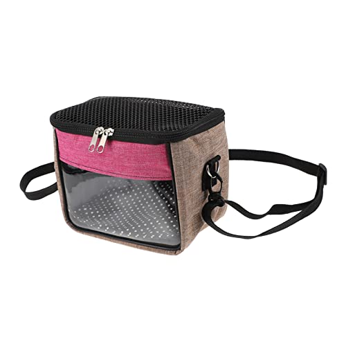 Hohopeti 1Stk Hamster aus Tasche Sling-Rucksäcke Hamster geldbörse Hamster-Umhängetasche Hamster-Reisetasche Chinchilla Tasche Kleintierträger Eichhörnchen Beutel Kleintiertransporter Rosa von Hohopeti