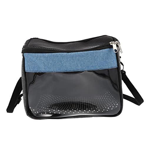 Hohopeti Kleintier-Tragetasche für Hamster Outdoor Haustier-Handtasche Komfort Blau/Grau von Hohopeti