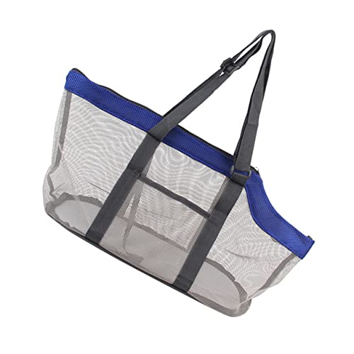 Hohopeti 1Stk Haustier Handtasche Einkaufstasche aus Mesh Sling-Rucksäcke pet Backpack katzentragetaschen tragbare Haustiertasche Transportbox für Haustiere Aluminiumlegierung Blue von Hohopeti