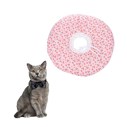 Hohopeti 1Stk Haustier Katze Elizabeth Circle Welpen Heilkegel für Haustiere katzenhalsband Katzen Katze elisabethanischer Kragen Halskegel für Haustierhunde Rosa von Hohopeti