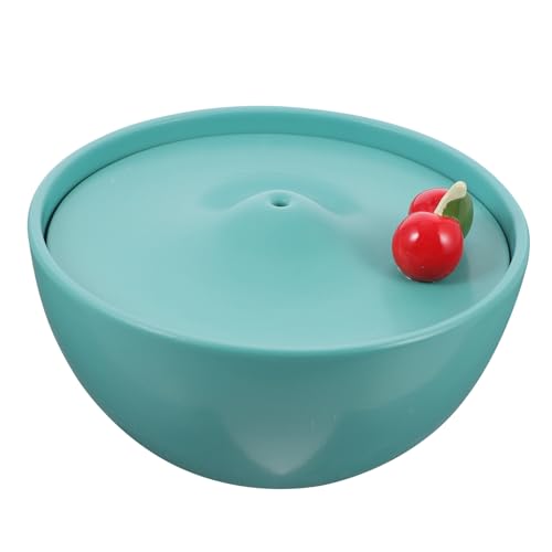 Hohopeti 1Stk Wasserspender Pet No Spill Futternapf Trinkbrunnen für Haustierkatzen pet Water Bowl Hunde trinknapf Katzenwasserbrunnen Trinkbrunnen aus Keramik für Haustiere Green von Hohopeti