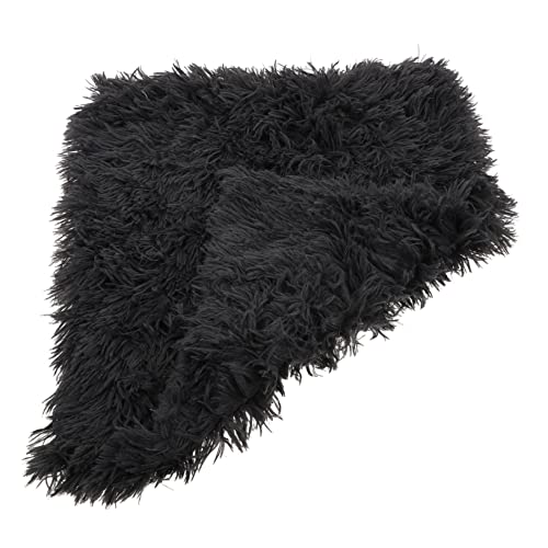 Hohopeti 1stk Plüsch Haustiermatte Ruhebett Für Hunde Plüsch Hundedecke Hundebettunterlage Bodenmatte Für Haustiere Bettunterlage Für Haustiere Hund Schlafunterlage Polyester Dark Grey von Hohopeti