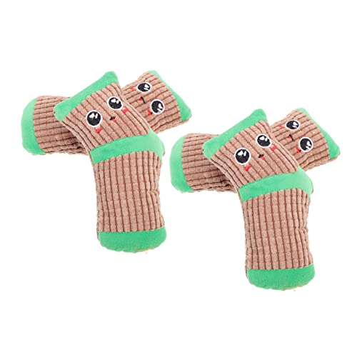 Hohopeti 2 Paar Spielzeug Socken Für Katzen Aggressive Kauer Ausgestopfter Zeichentrickfilm Sockenschuhe Outdoor-socken Spielsets Für Draußen Cartoon-socken Hundezähne Beschwichtigen Plüsch von Hohopeti