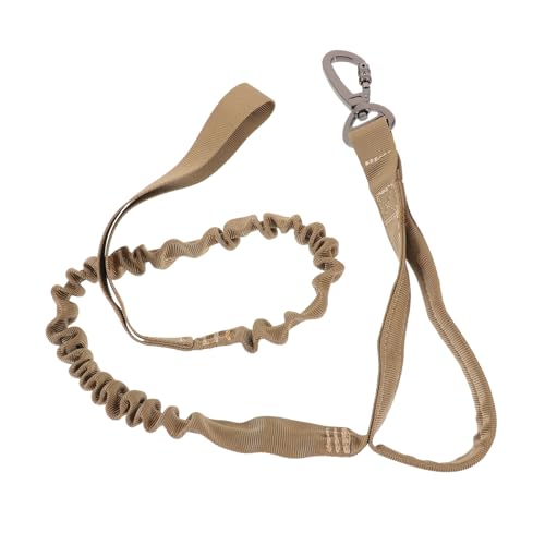 Hohopeti 2 STK Hundetraining führen Seil Leine stilvolle Hundeleine Kettenringleinen Kettenblatt elastische hundeleine hundegurt Trainingsleine für Hunde Trainingsgeschirr für Hunde Khaki von Hohopeti