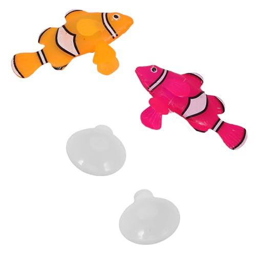 Hohopeti 2 Stück Aquarium Simulationsfische Aquarium Fischfiguren Winzige Fische Ornamente Aquarium Dekorationen Aquarium Zubehör Künstliche Schwimmende Fische Künstliche von Hohopeti