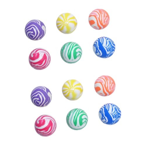 Hohopeti 20 Stück Gummiball Springendes Buntes Spielzeug Kinderspielzeug Lustiges Spielzeug Hochfliegendes Leckerlibeutel Sortiment Hüpfbälle Farbiger Sprungball Kinderspielset von Hohopeti