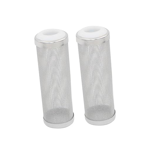 Hohopeti 2St Filterabdeckung Replacement Filter ersatzfilter filternetz Aquariumfilter Aquarienfilterschutz Zubehör für Aquarien Filtereinlassabdeckung Filtermaschen-Einlassgehäuse Weiß von Hohopeti