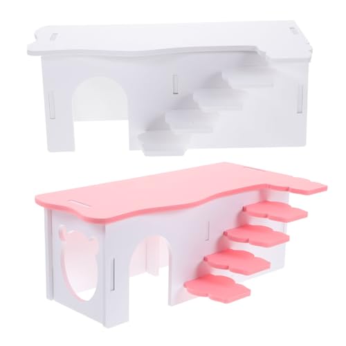 Hohopeti 2 stücke Hamster Hideaway und Leiter Guinea Spielzeug PVC Sicher Haustier Lebensraum von Hohopeti