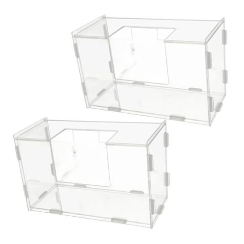 Hohopeti Meerschweinchen Futtersuche Spielzeug Acryl Feeder Heu Container Rack Pet Versorgung Für Bunny Und Hamster von Hohopeti