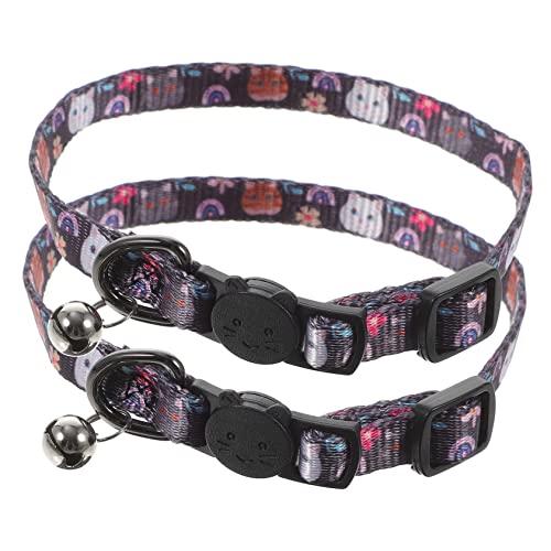 Hohopeti 2pcs Haustierkatze Halsband Katze Katzenhalshalle Dekoration Auto Ausbruchkragen Katzenverzierung von Hohopeti