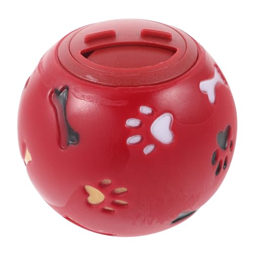 Hohopeti 2st Hund Leckt Futter Spielzeug Plüschtiere Leckerli-Ball Für Hunde Auslaufen Von Haustieren Spielzeug Zur Abgabe Von Leckereien Für Hunde Hunde-Puzzle-spielzeugball Spielzeuge Rot von Hohopeti